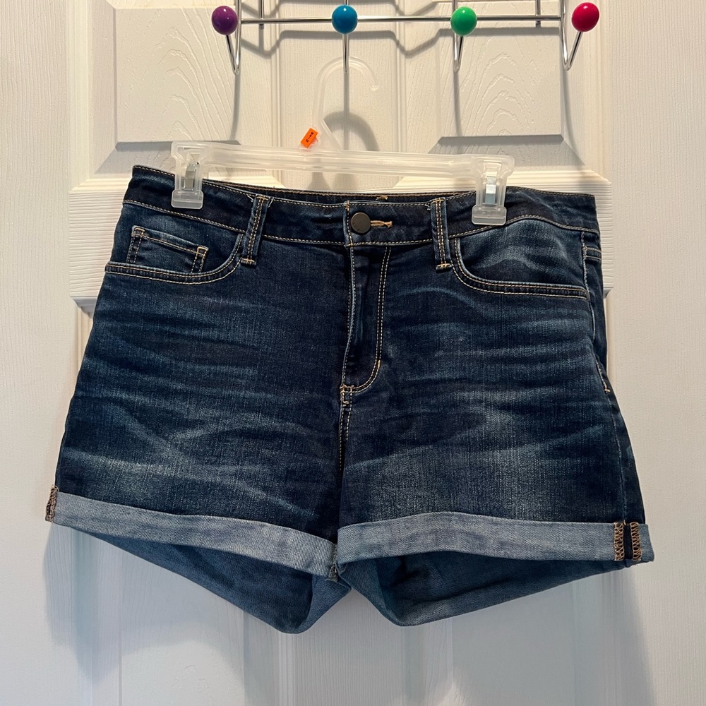 a.n.a Dark Blue Jean Shorts Casual Summer Style